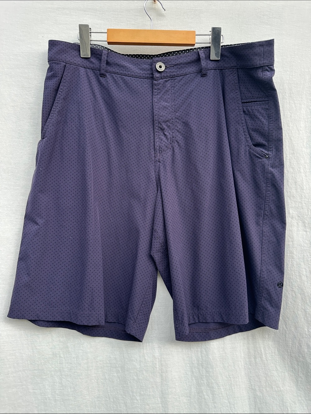 lululemon athletica Navy Spotted Shorts